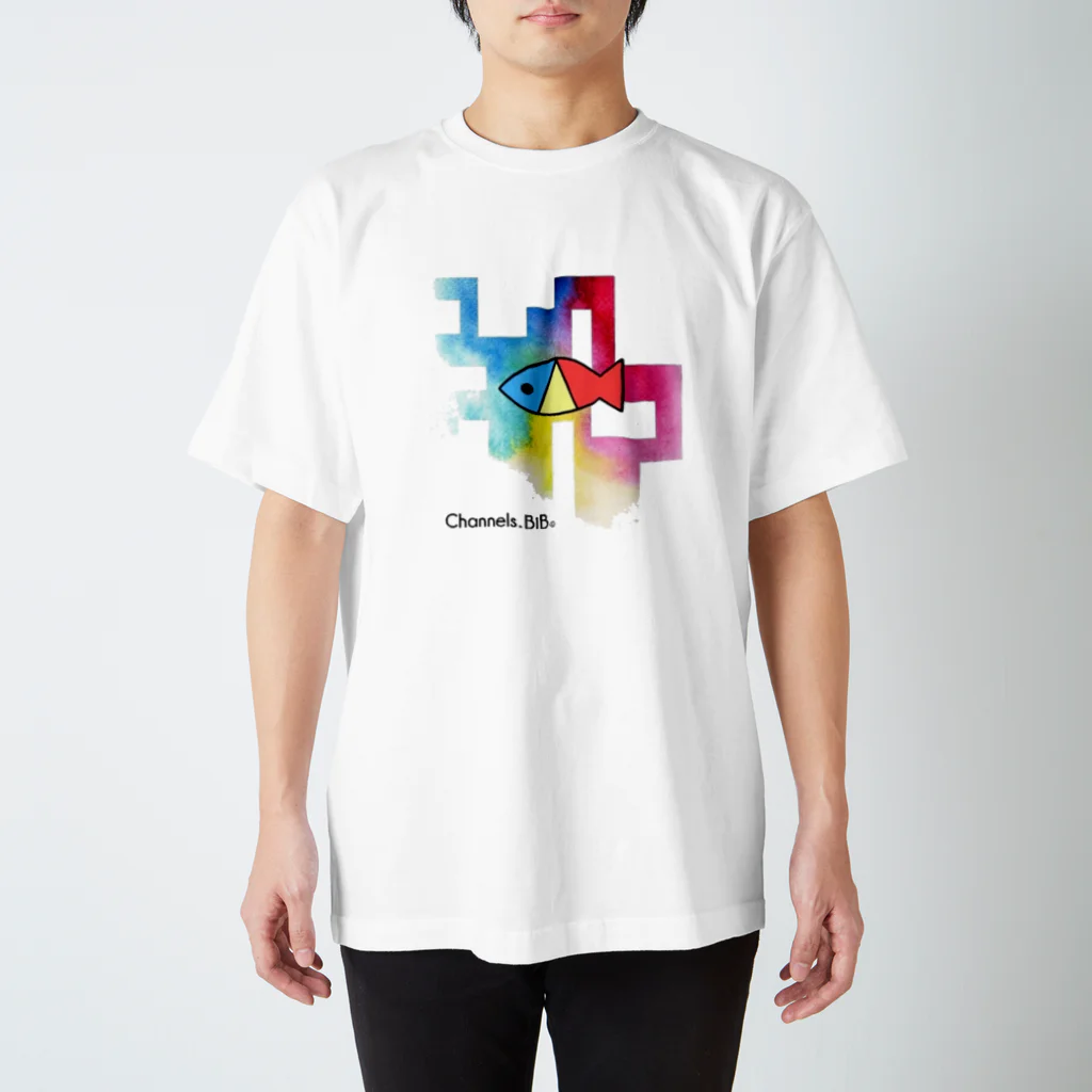 Channels.BiBのさかなロゴ　ぐらでーしょん スタンダードTシャツ