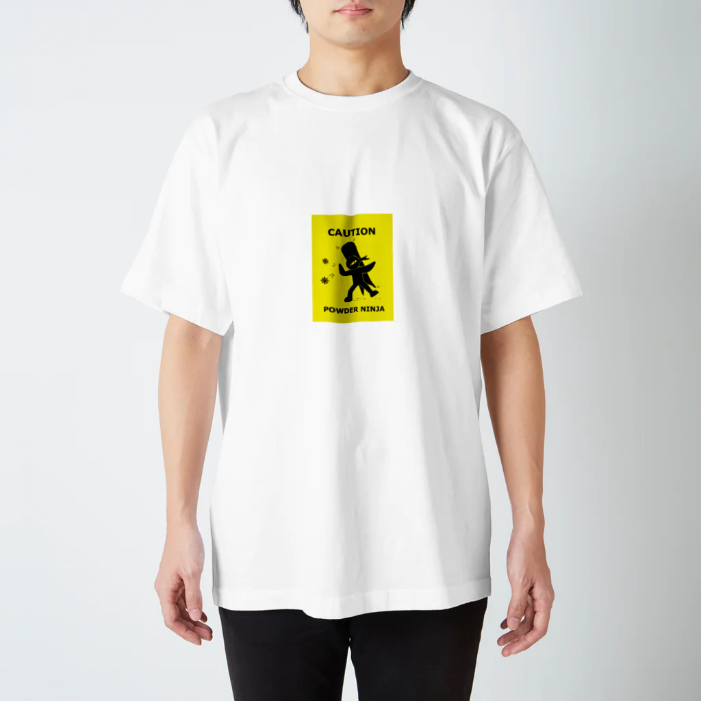 Tanuki-Timeのパウダースノー忍者 スタンダードTシャツ