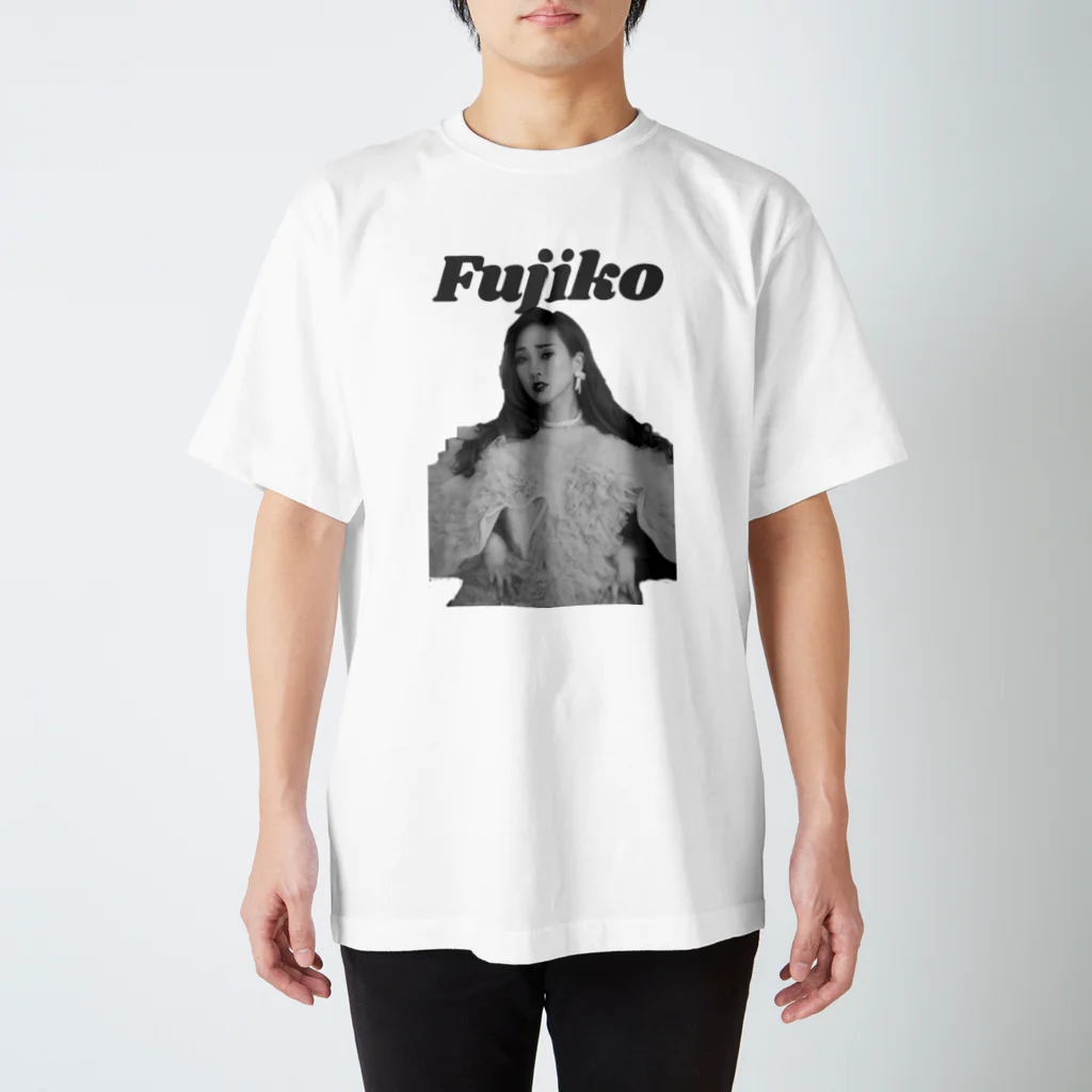 Fuzy's shopのFujikoゴージャス-シロクロ Regular Fit T-Shirt
