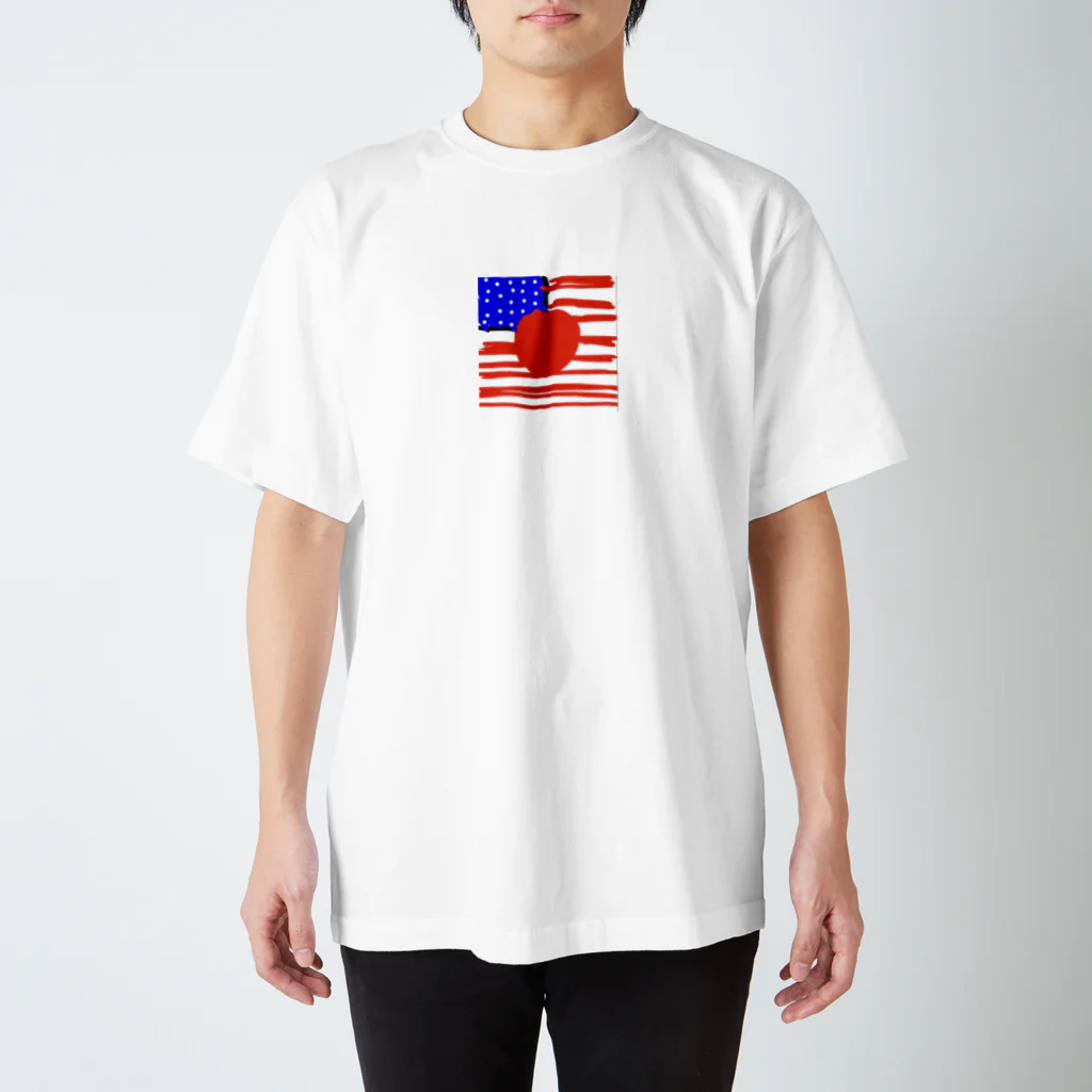 kaito3301の日本と米国の合同国旗 スタンダードTシャツ