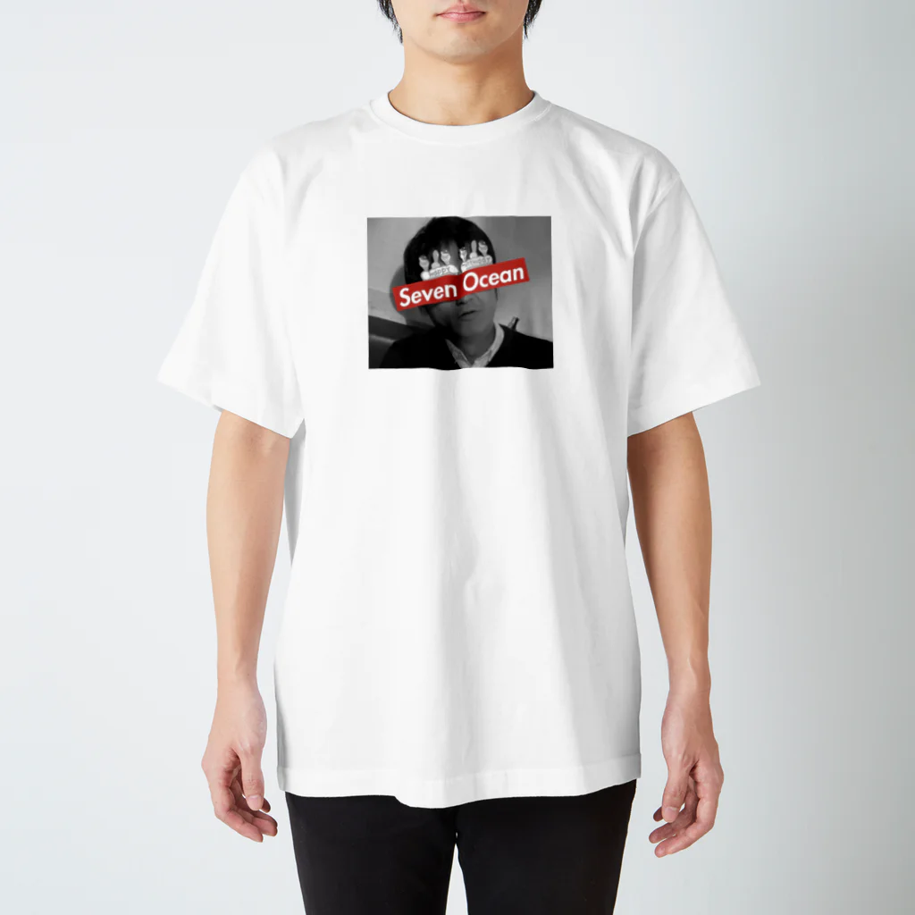 KKENNのSeven Ocean Tシャツ　モノクロ Regular Fit T-Shirt