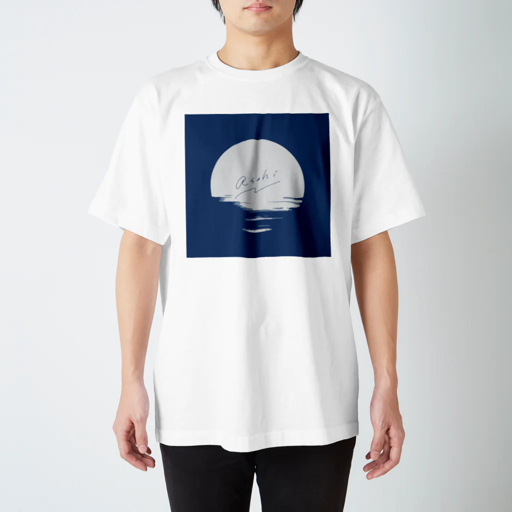 asahi official goods store の沈む月Tシャツ Regular Fit T-Shirt