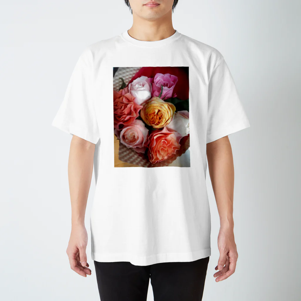 七色花面の薔薇のリズム感♪ スタンダードTシャツ