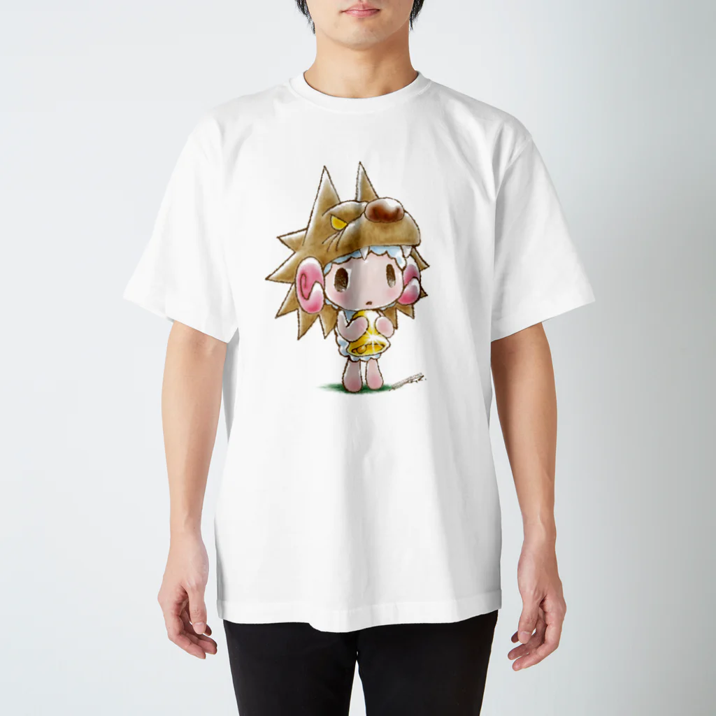 CHAX COLONY imaginariの【各20点限定】がおくんのかわをかぶっためぇめぇさん(＃1) スタンダードTシャツ