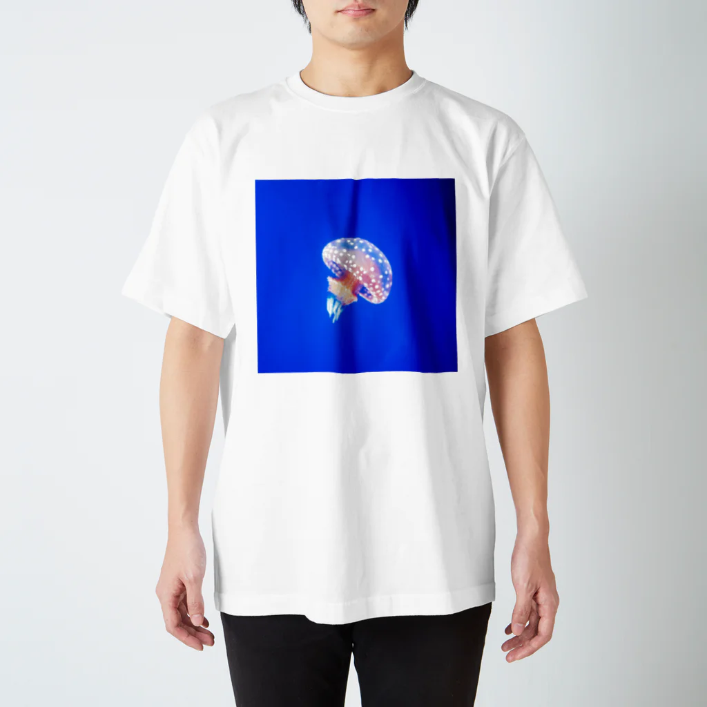 イッセーセキドラのぽつねんクラゲ スタンダードTシャツ