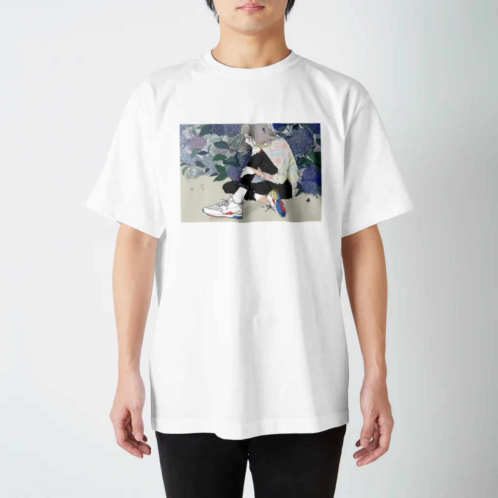 BLUEの紫陽花 Regular Fit T-Shirt