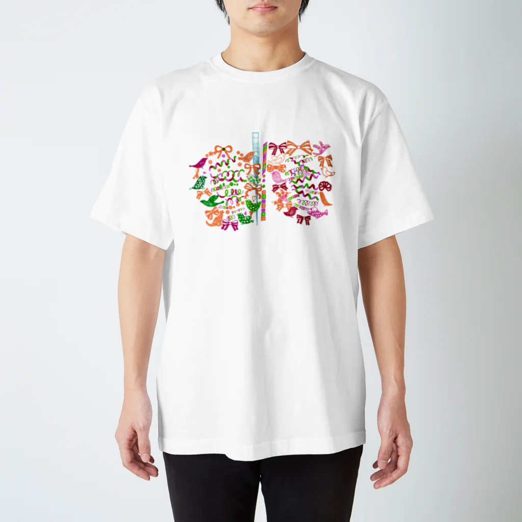 あいざわりさ子のねじまき鳥くるくるTシャツ Regular Fit T-Shirt