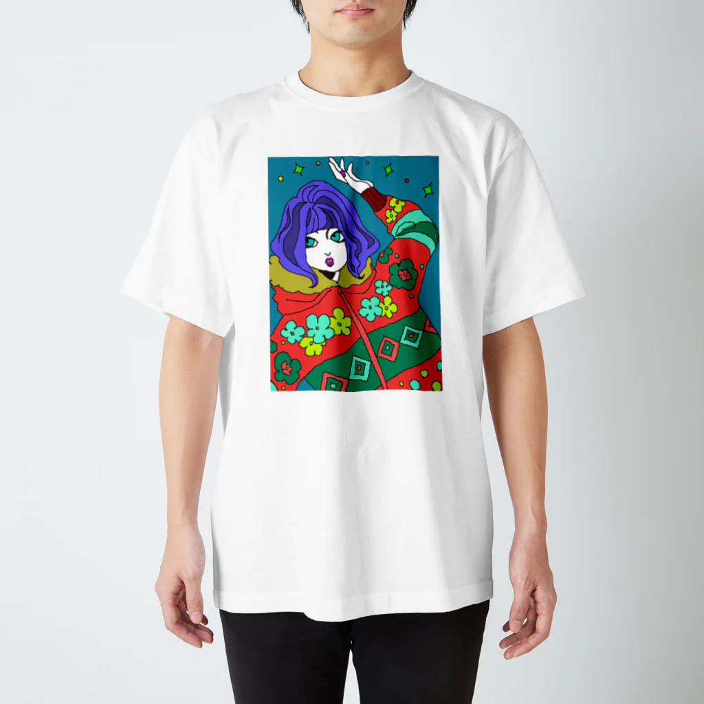 アピリオドランアウトのもふもふ スタンダードTシャツ