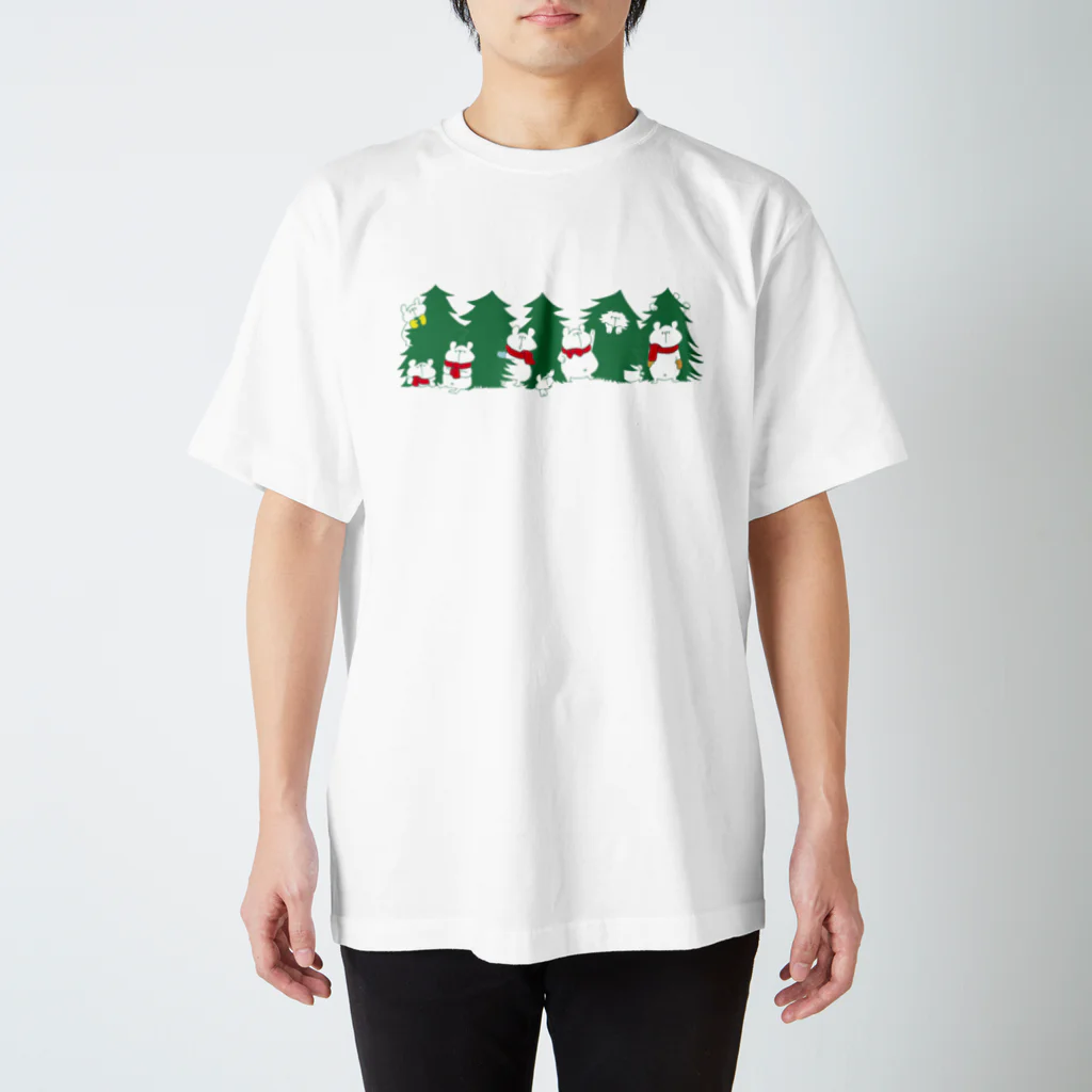 shirokumasaanのクリスマス限定　もみの木 スタンダードTシャツ