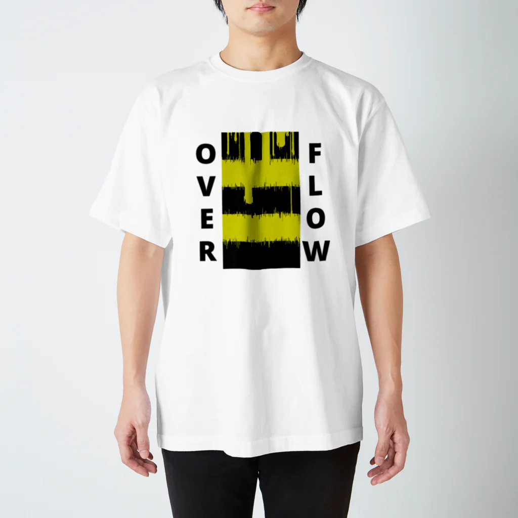 REST IN PUNISHEDのOVER FLOW(Yellow) スタンダードTシャツ