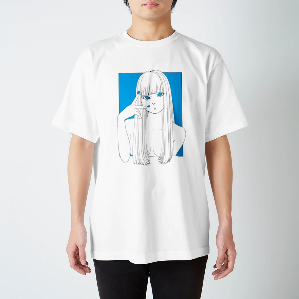 🥺👉🏻👈🏻🍬のピースは永遠のトレンド(ブルー) スタンダードTシャツ