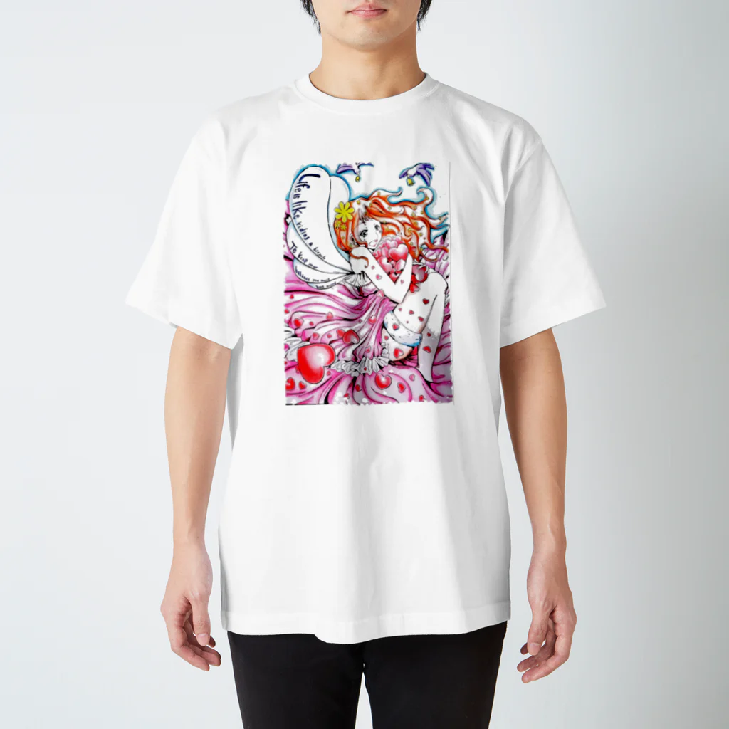 テリ子のこぼれ落ちるハート Regular Fit T-Shirt