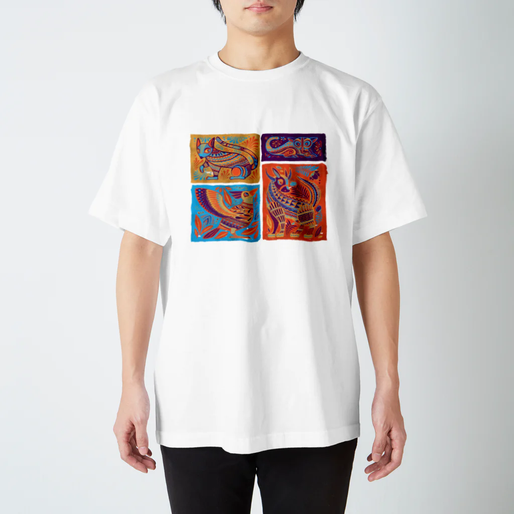 IZANAMI by Akane Yabushitaのメキシコのアレブリヘス（オレンジ） Regular Fit T-Shirt