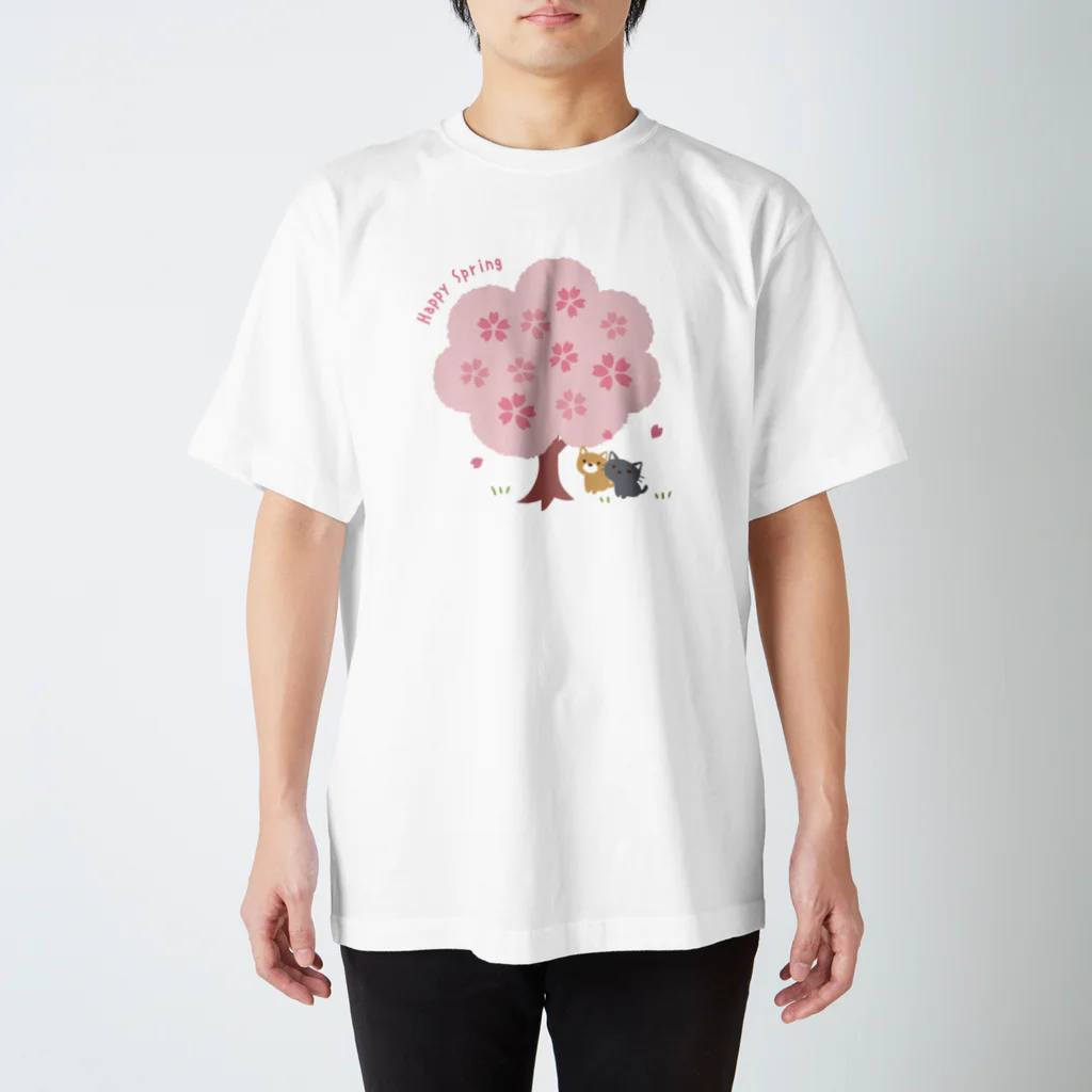 あずき缶の桜の木の下で Regular Fit T-Shirt