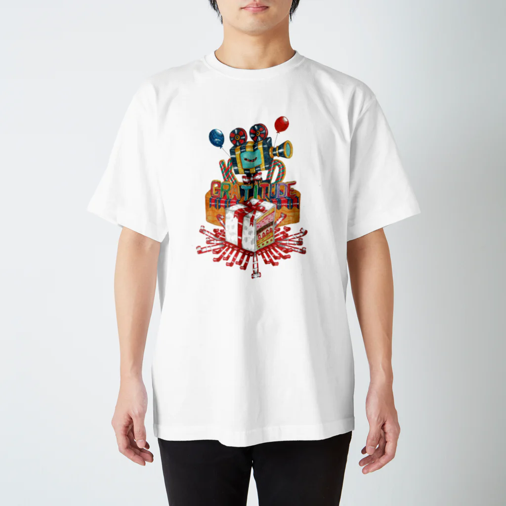 レトロなボールペン画村のムービーくん Regular Fit T-Shirt