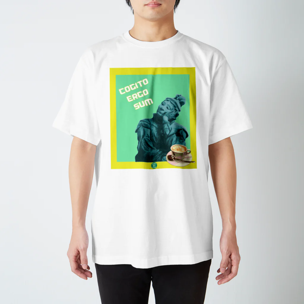 office SANGOLOWのCOGITO ERGO SUM by 波夷羅大将 Regular Fit T-Shirt