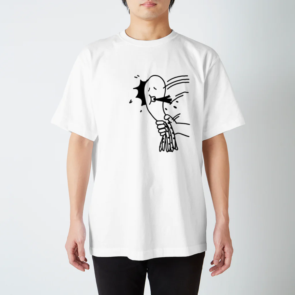 PokuStarのタコを叩きつける Regular Fit T-Shirt