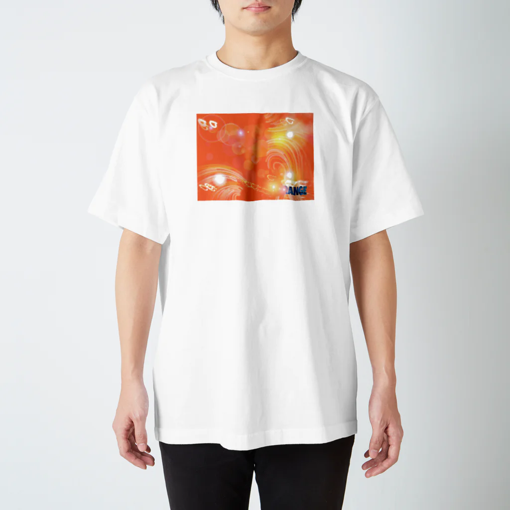 日本の妖怪&スピリチュアルの数秘&カラー2(オレンジ) スタンダードTシャツ