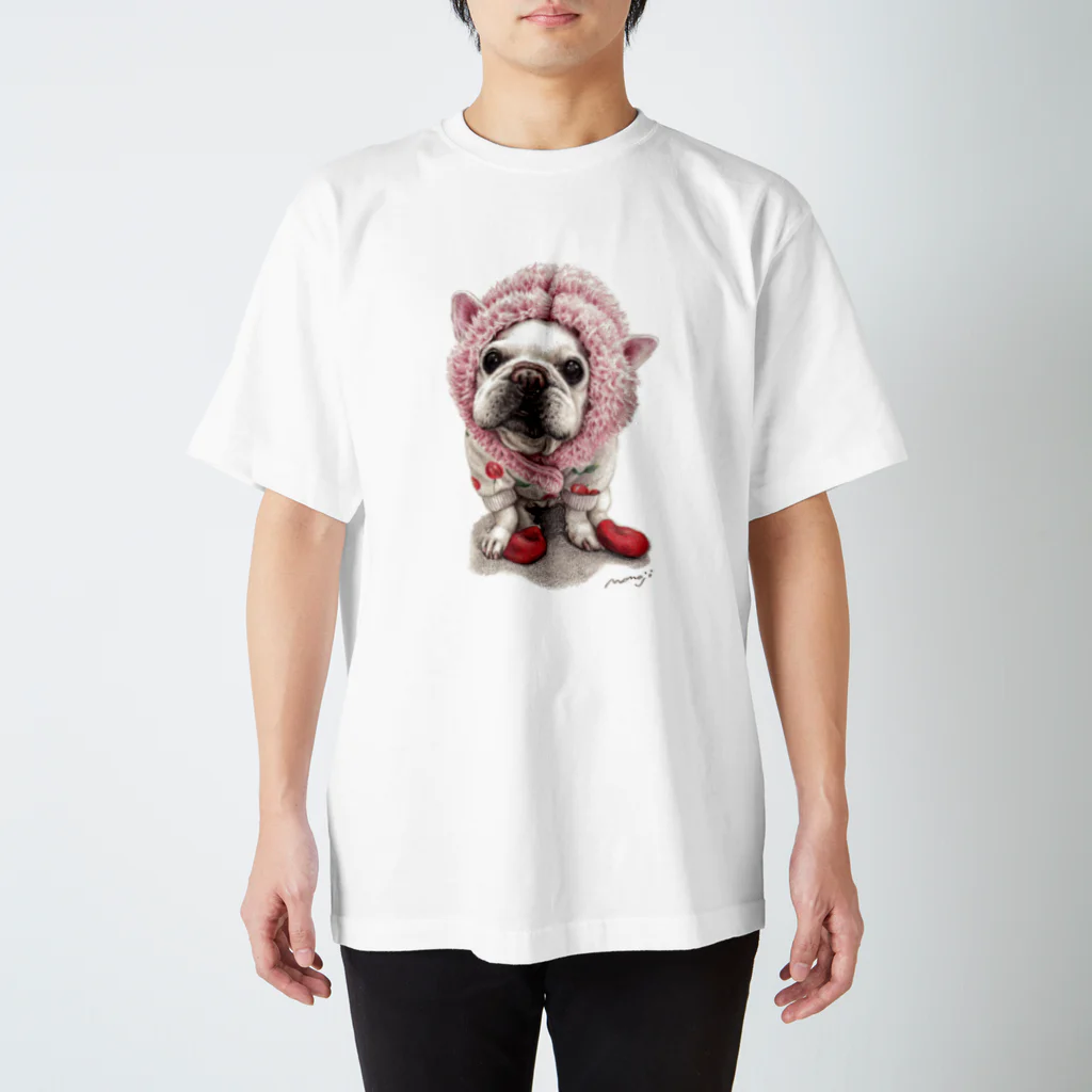 Momojiの犬画のフレブル7 スタンダードTシャツ