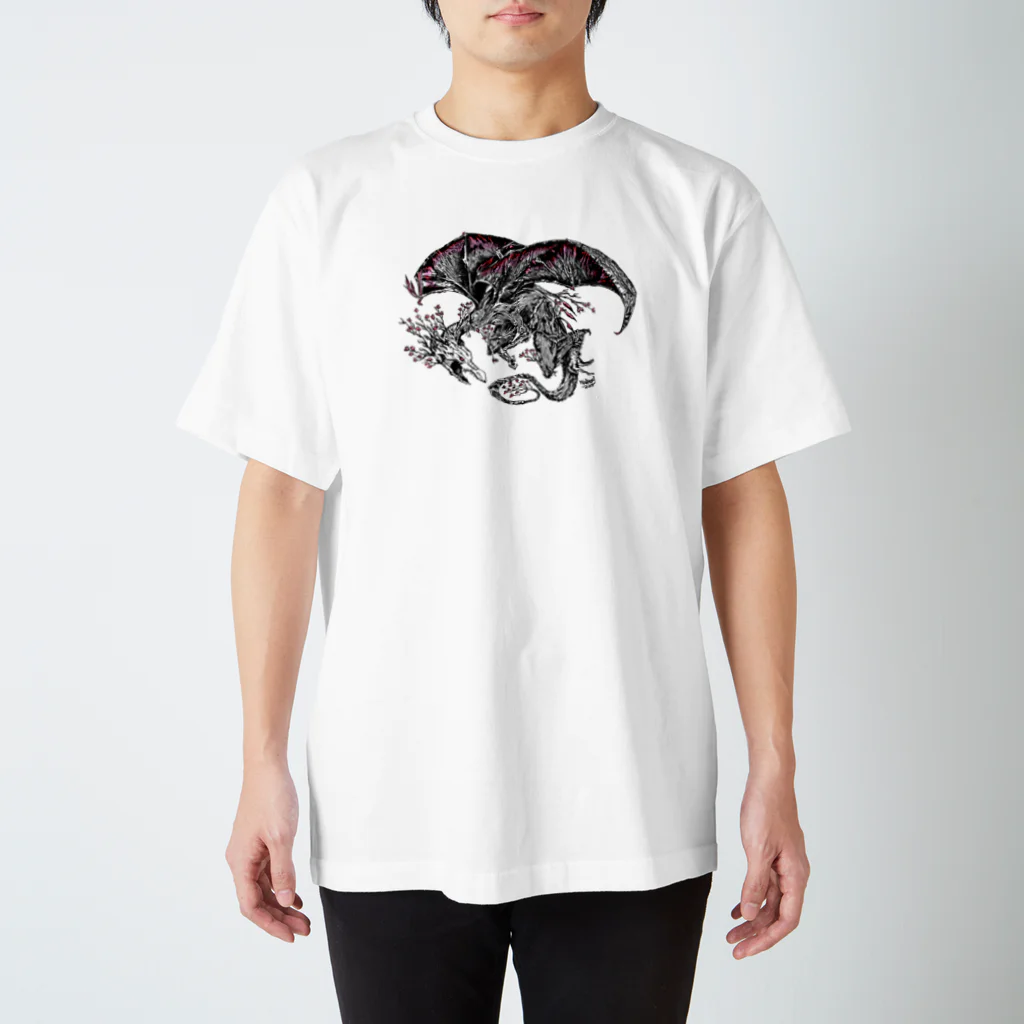 AmericanFantasyFashionのDragon Sakura 桜龍 티셔츠