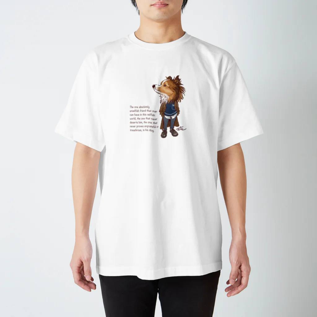 愛犬描処 プルーデンスのおしゃれシェルティ スタンダードTシャツ