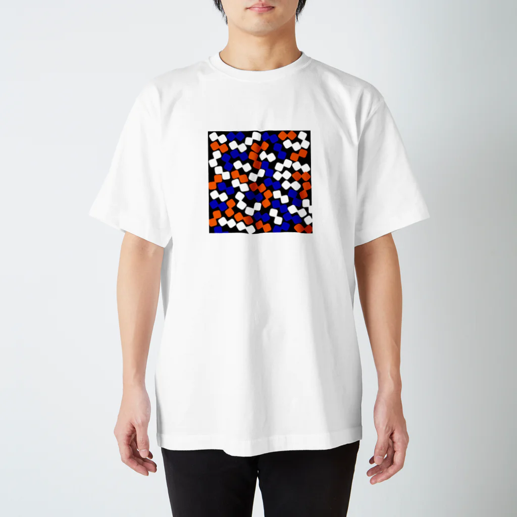 IGOHのオレンジと青01系 スタンダードTシャツ