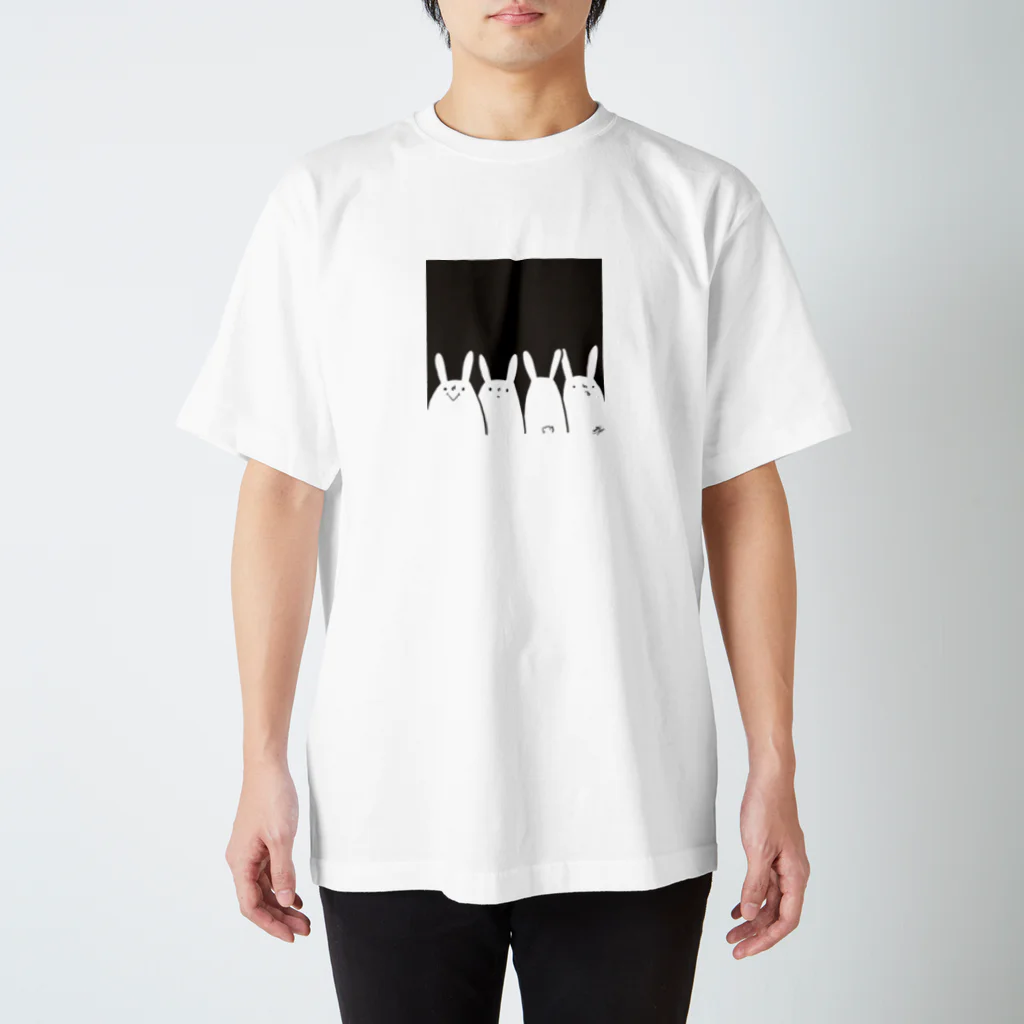 ひつじのおとの4匹のうさぎ スタンダードTシャツ