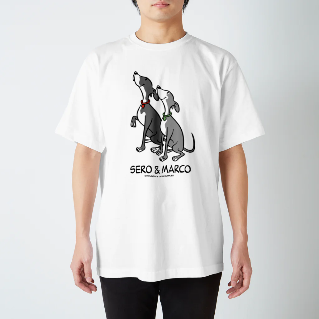 Houndy's supply イタグレ服【ハウンディーズ】のSEROくん＆MARCOくん専用 スタンダードTシャツ