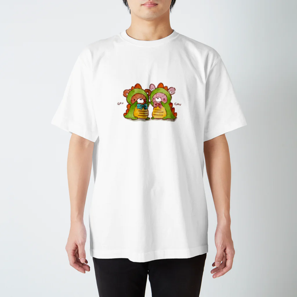 kumao houseのきょうりゅうごっこ スタンダードTシャツ