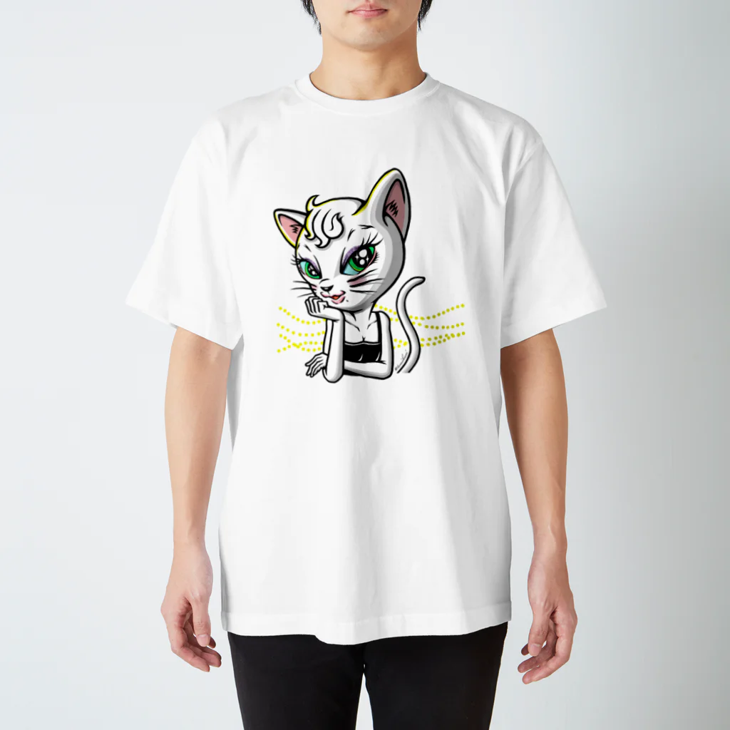 TOMOKUNIのセクシーネコちゃん スタンダードTシャツ