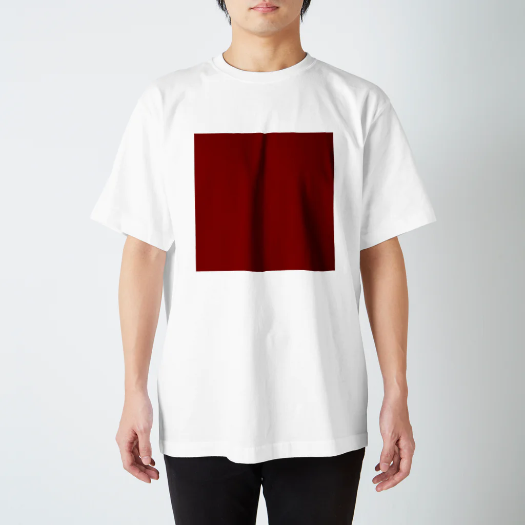 ギャラリーアマネの赤い正方形 Regular Fit T-Shirt