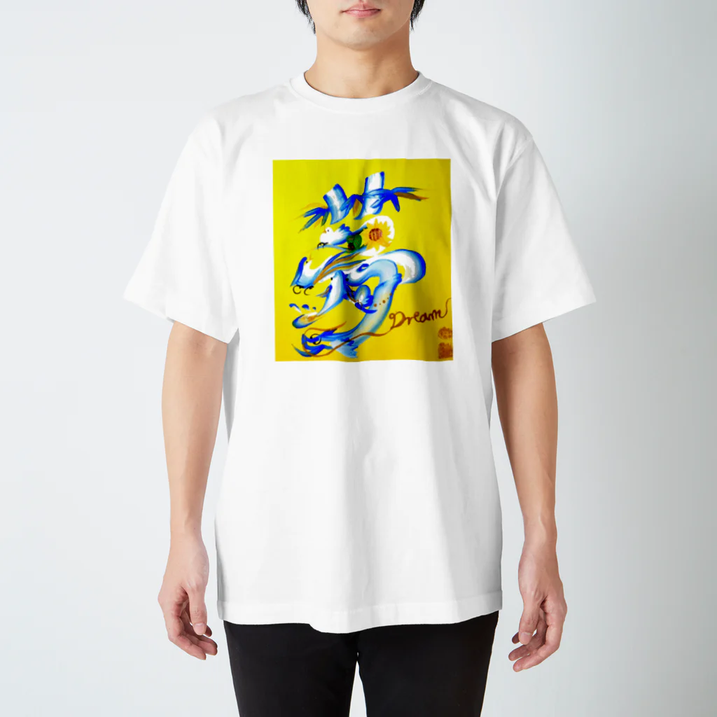 hanamoji-mayuの花文字「夢」 スタンダードTシャツ