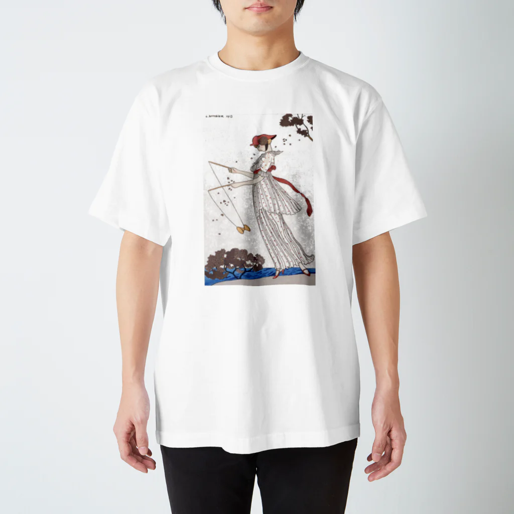 lofi_bearのリネンのドレス　Robe de linon imprimé（1913） Regular Fit T-Shirt