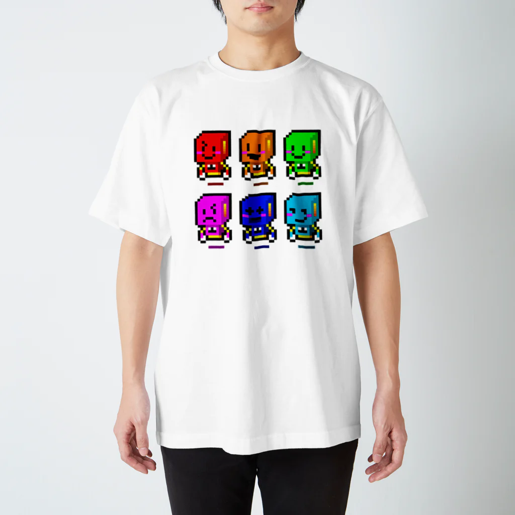 EASELの感情の６戦士！（ドット） スタンダードTシャツ