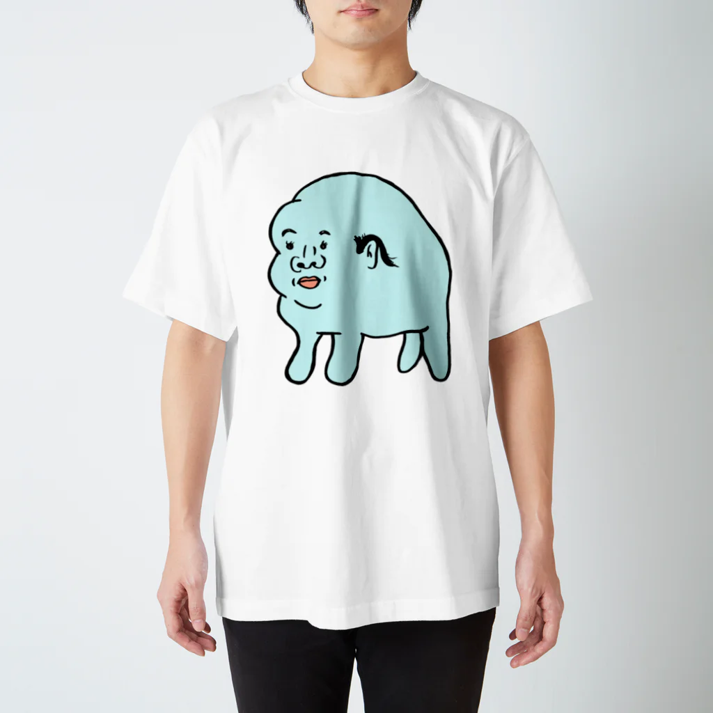 右手リアンうめもと公式のハゲに抵抗する生き物 スタンダードTシャツ