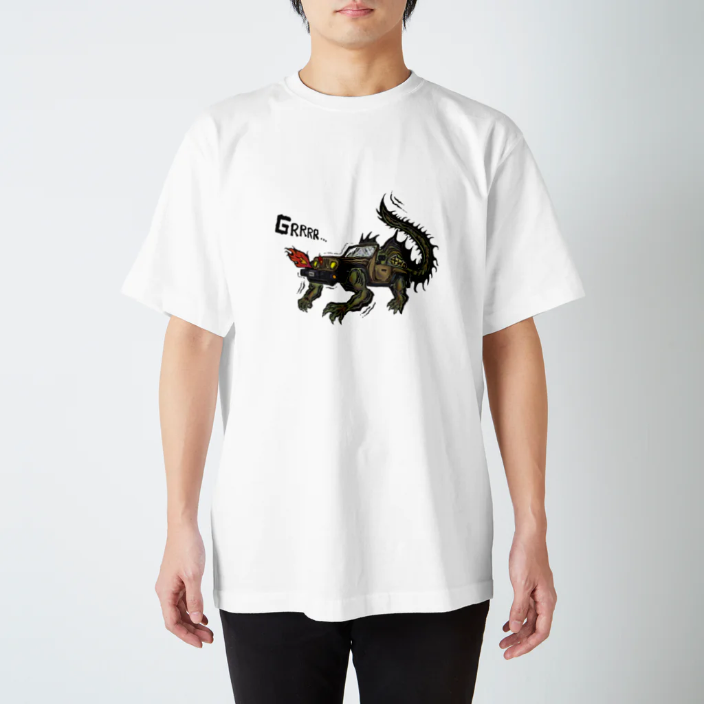 SAGO-PESHIROの4WD-DRAGON Regular Fit T-Shirt