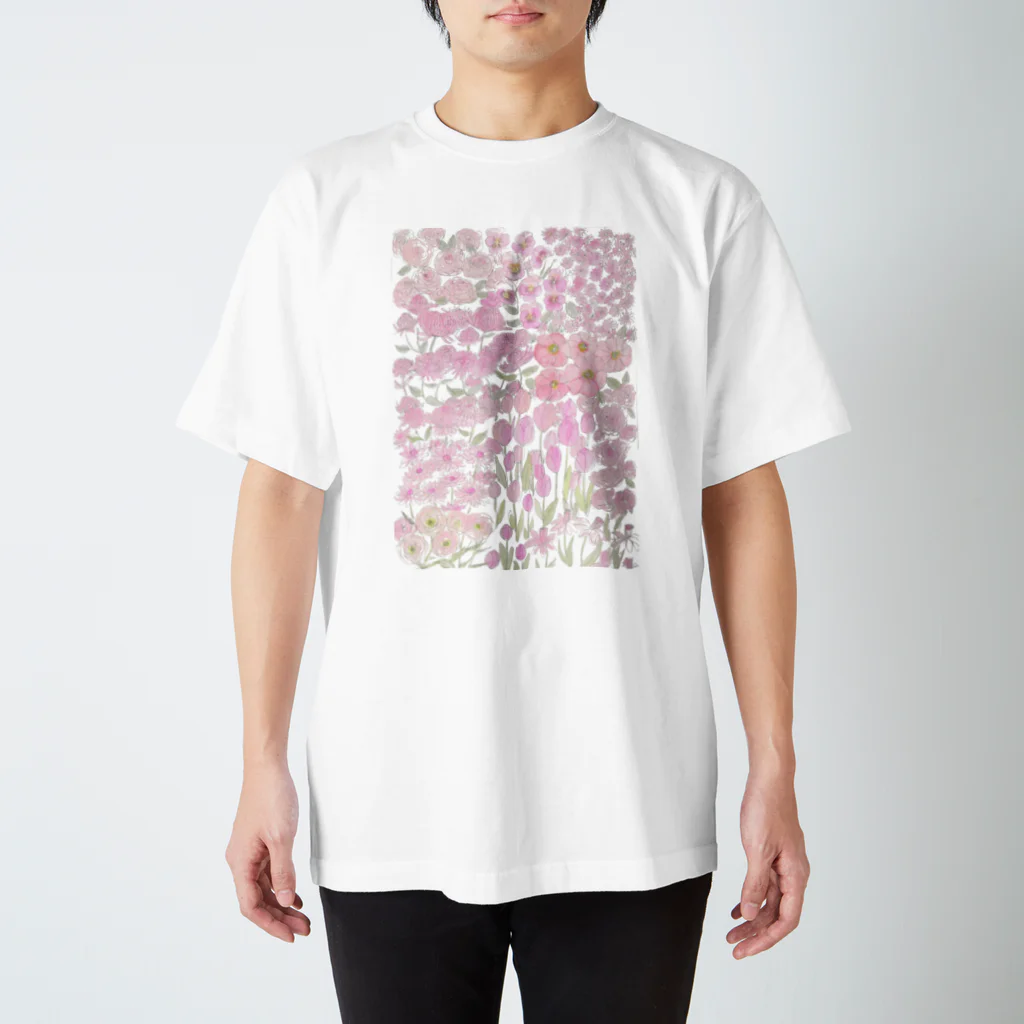 ℂ𝕙𝕚𝕟𝕒𝕥𝕤𝕦 ℍ𝕚𝕘𝕒𝕤𝕙𝕚 東ちなつのgarden dream /pink 티셔츠