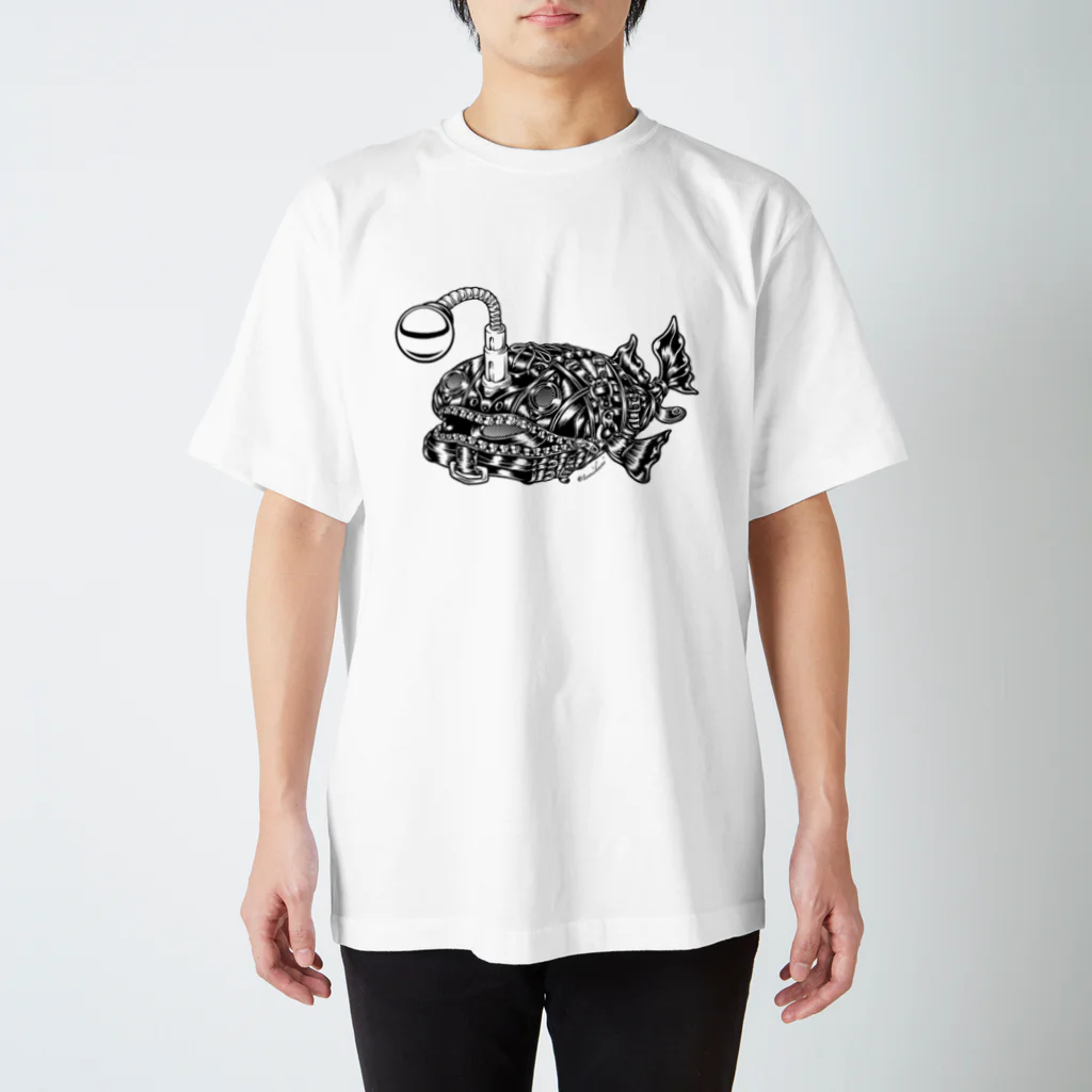 TOMOKUNIのAnimalia Kinky “ Black Atlantic Footballfish ”  スタンダードTシャツ