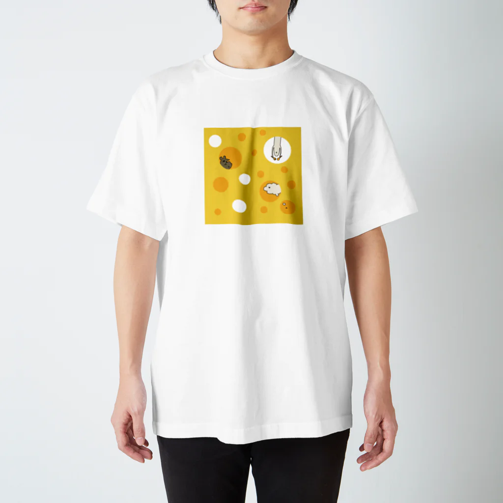 こなみの《透過版》はい、チーズ🧀  コマくんとフキダシおばけ Regular Fit T-Shirt