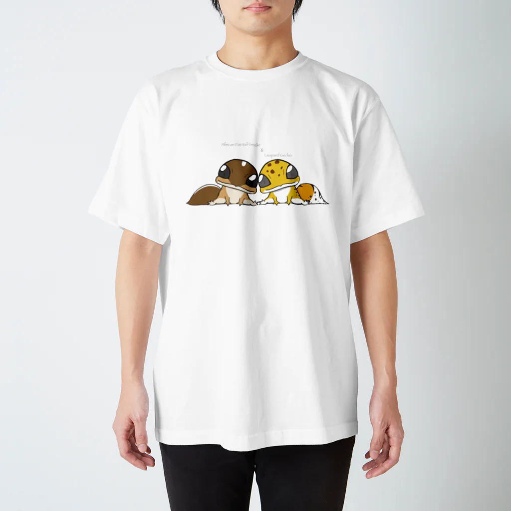 ぴよのカエル屋さんのニシアフ＆レオパ Regular Fit T-Shirt
