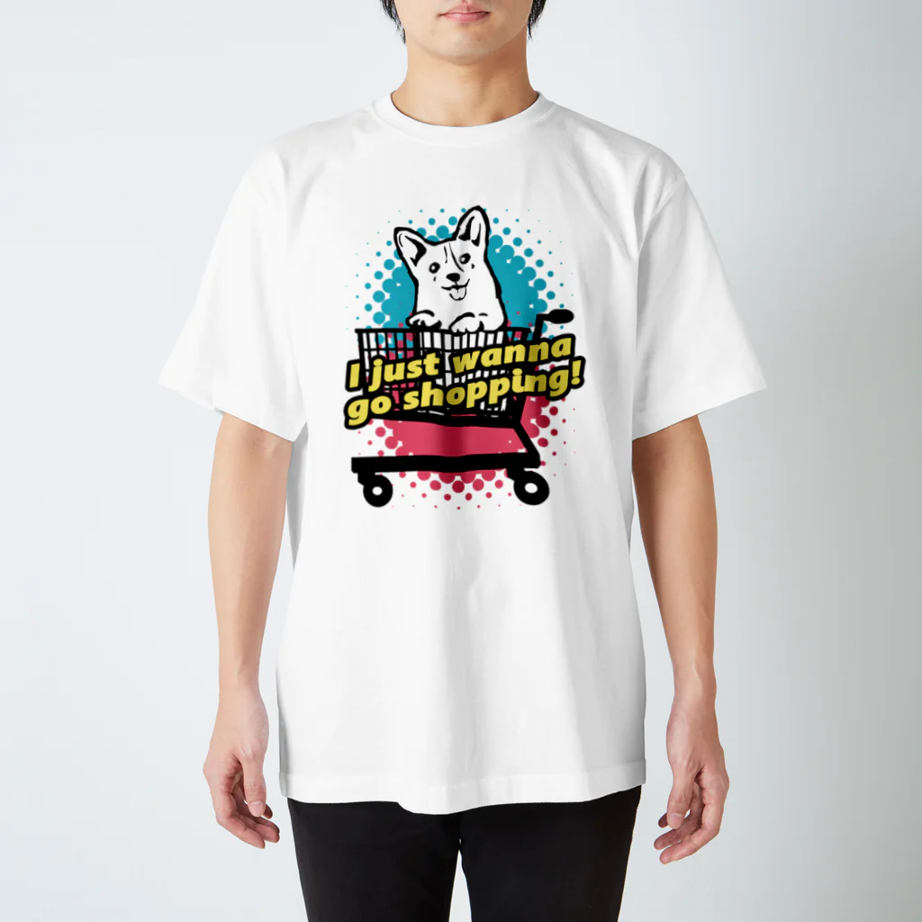 犬グッズの店しえるぶるーのコーギー in ショッピングカート Regular Fit T-Shirt