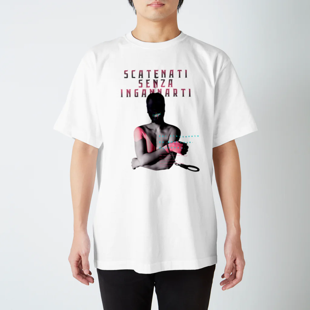 UNIREBORN WORKS ORIGINAL DESGIN SHOPのSCATENATI SENZA INGANNARTI スタンダードTシャツ