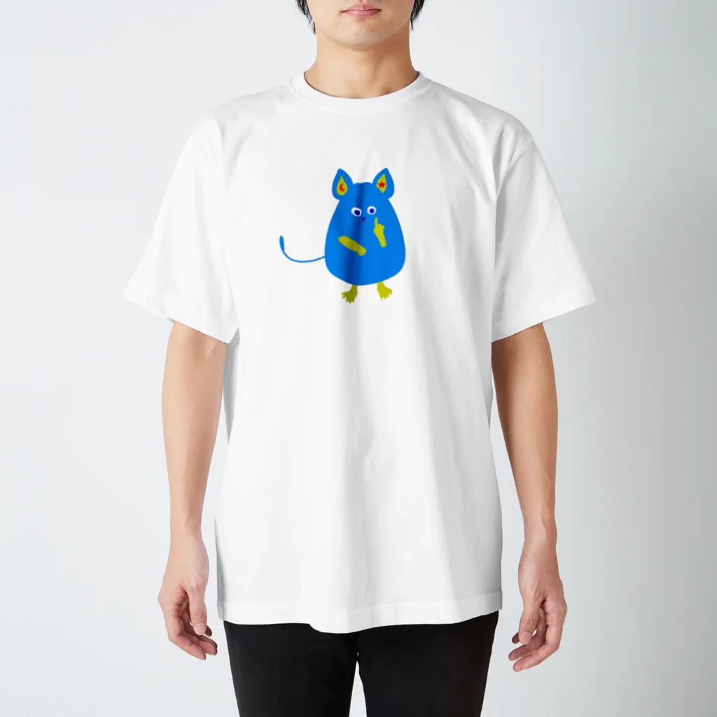 Qsarkのねずみのキャラクター スタンダードTシャツ