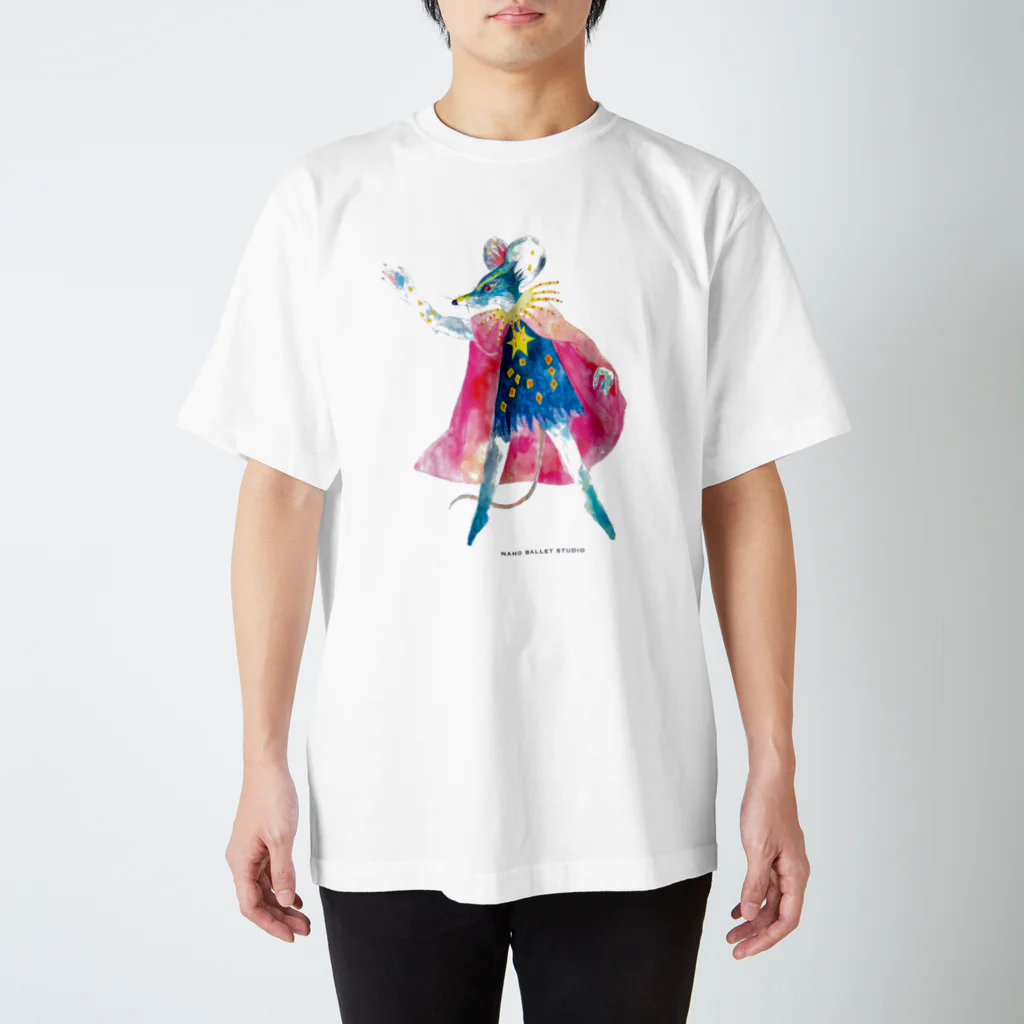 NAHO BALLET STUDIOのねずみの王様🐭 ロゴ付き スタンダードTシャツ