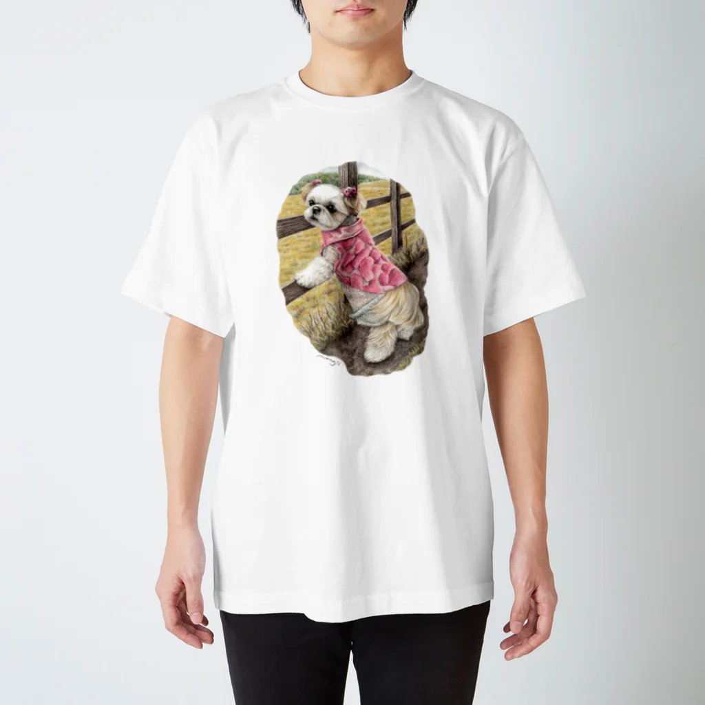 Momojiの犬画のシーズー44 Regular Fit T-Shirt