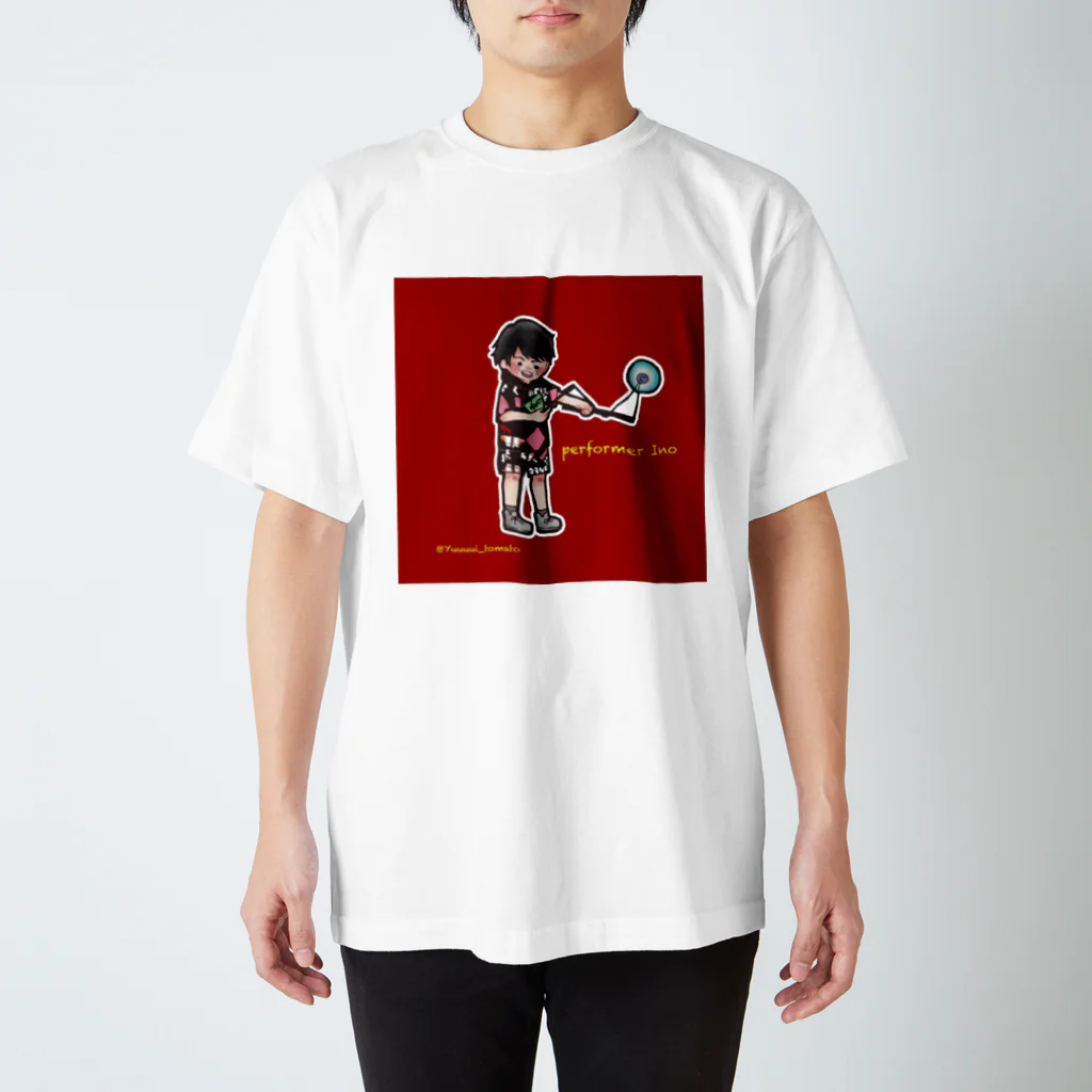 大道芸人Ino（いの）の大道芸人Ino　イラストver. スタンダードTシャツ