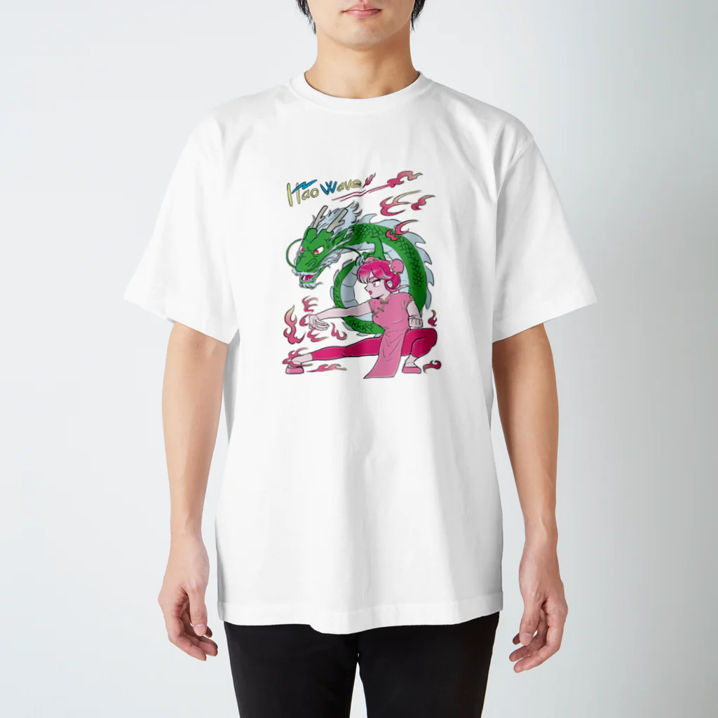 HaoWaveのHaoWave-KungFu girl Regular Fit T-Shirt