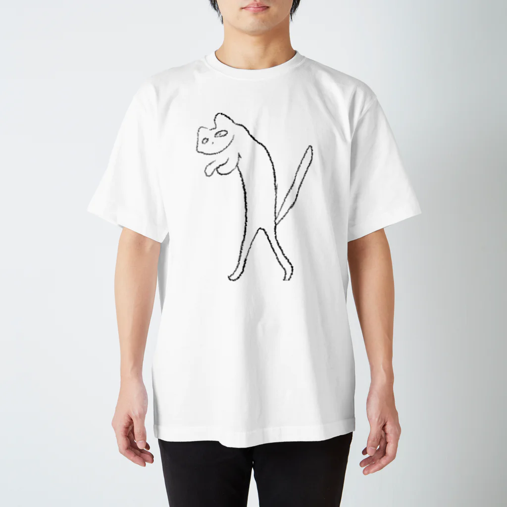 さいとうあやのこ🍮👻の二足歩行の猫 티셔츠