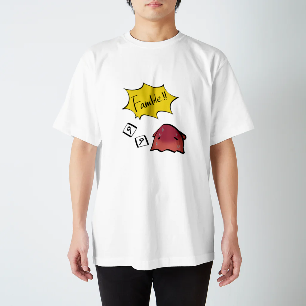 シャケのメンダコのニートちゃん　Ｆ スタンダードTシャツ