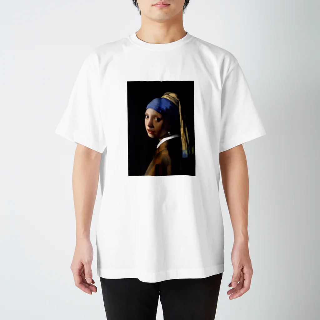 Cait Sithのフェルメール プリントT ／ 'GIRL WITH A PEARL EARRING' ART PRINT T スタンダードTシャツ